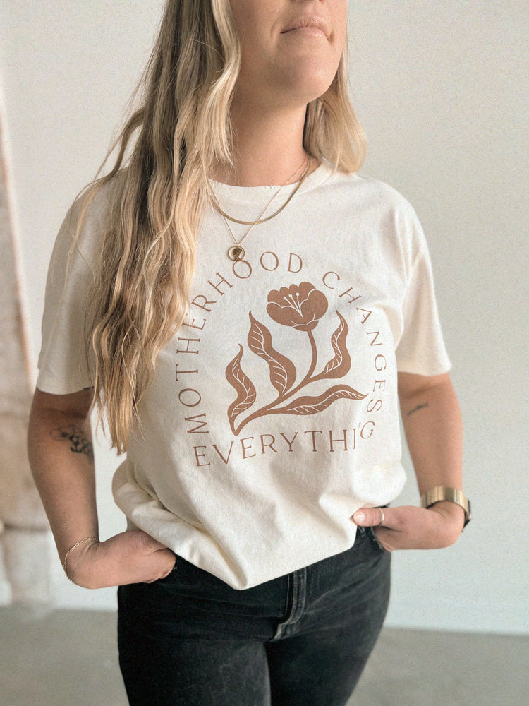 
                  
                    Load image into Gallery viewer, Motherhood Changes Everything Tee
                  
                