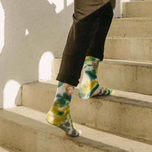 
                  
                    Load image into Gallery viewer, Happiest Camper Tie Dye Socks
                  
                