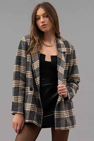 
                  
                    Load image into Gallery viewer, Plaid Blazer
                  
                