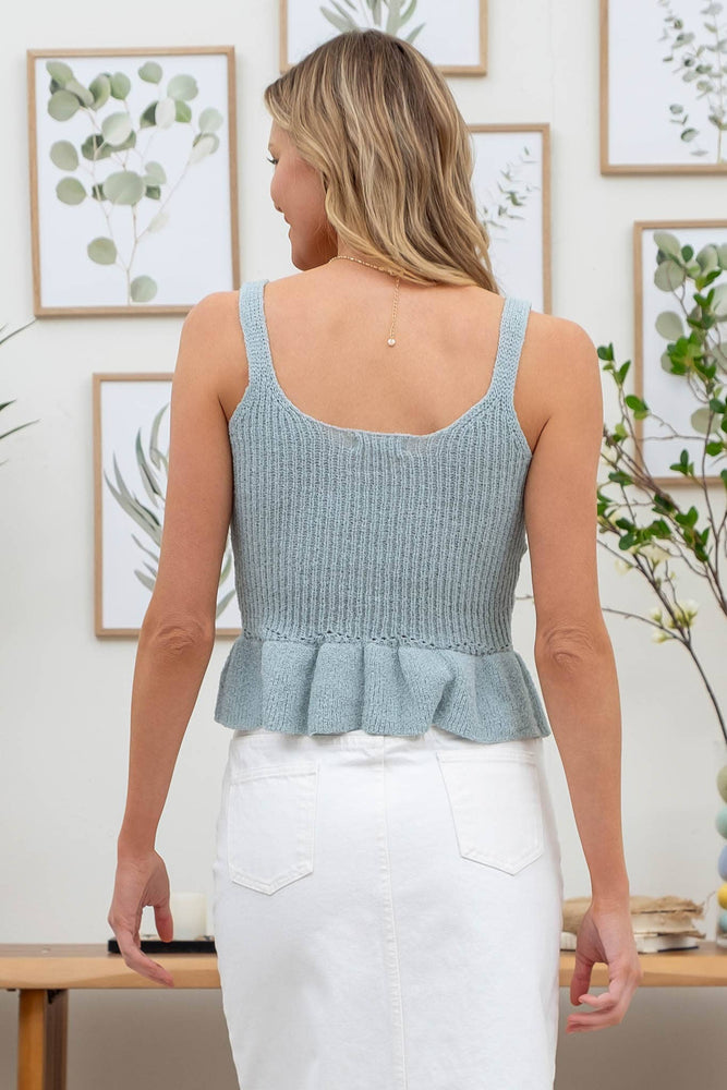 
                  
                    Load image into Gallery viewer, Ruffle Hem Knit top
                  
                