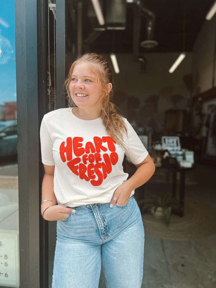 Heart For Fresno Adult Tee
