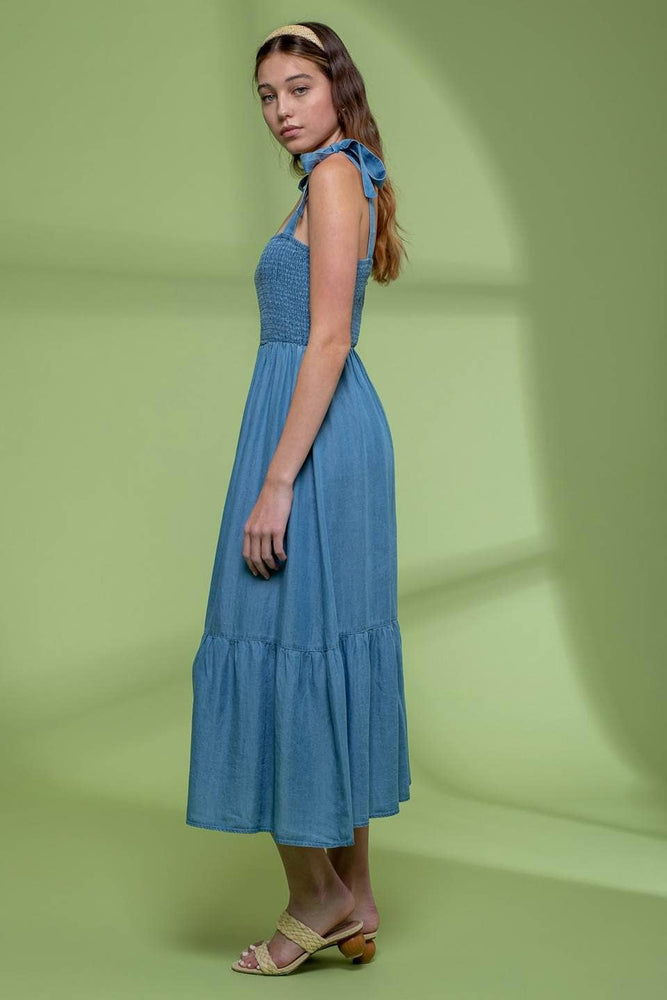
                  
                    Load image into Gallery viewer, Chambray Midi Dress
                  
                