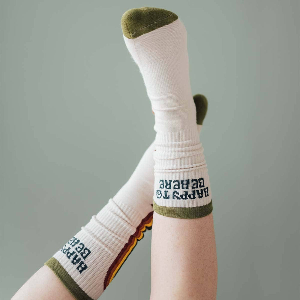 
                  
                    Load image into Gallery viewer, Happy To Be Here Socks
                  
                