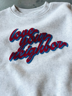 
                  
                    Load image into Gallery viewer, Love Your Neighbor - Kids Crewneck
                  
                