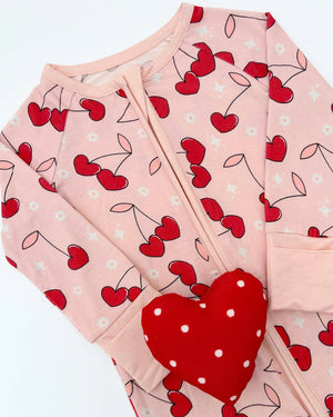 
                  
                    Load image into Gallery viewer, Cherry Heart Romper
                  
                