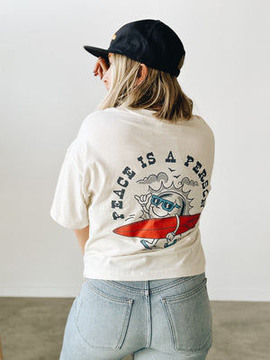 
                  
                    Load image into Gallery viewer, Peace is A Person Crop Tee
                  
                