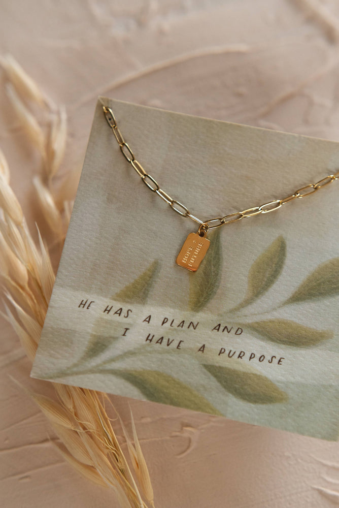 
                  
                    Load image into Gallery viewer, Hope + Future Mini Tag Necklace
                  
                
