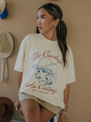 
                  
                    Load image into Gallery viewer, Cowboys are Calling Tee
                  
                