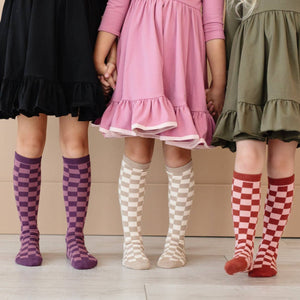 
                  
                    Load image into Gallery viewer, Kids Chess Club Knee High Sock
                  
                