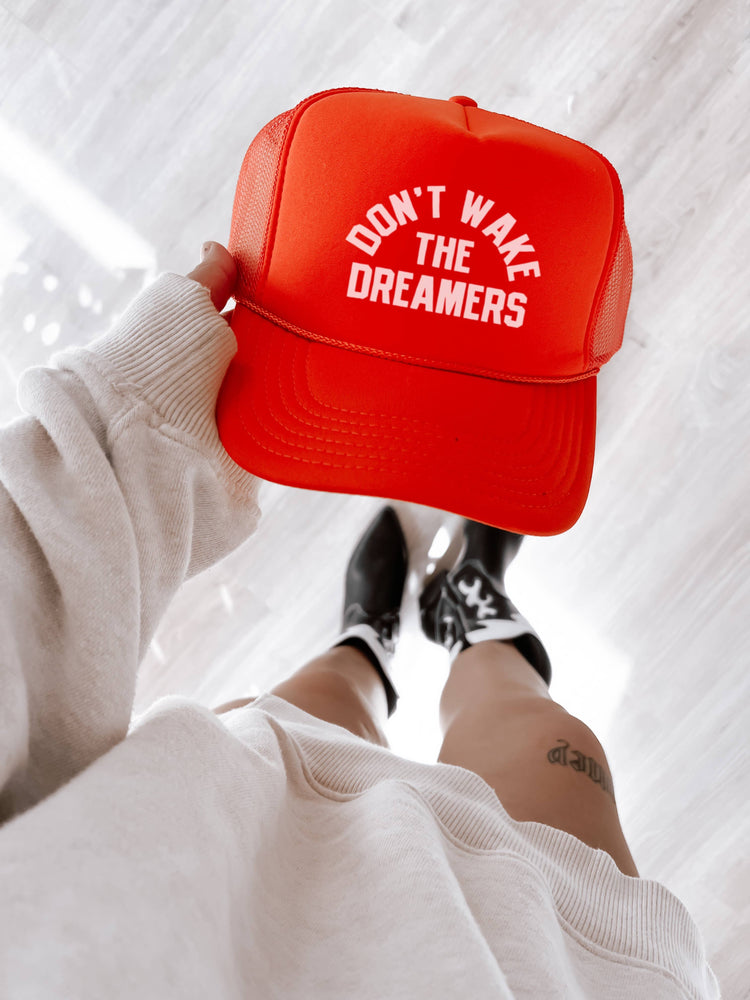 
                  
                    Load image into Gallery viewer, Don’t Wake The Dreamers Trucker Hat
                  
                