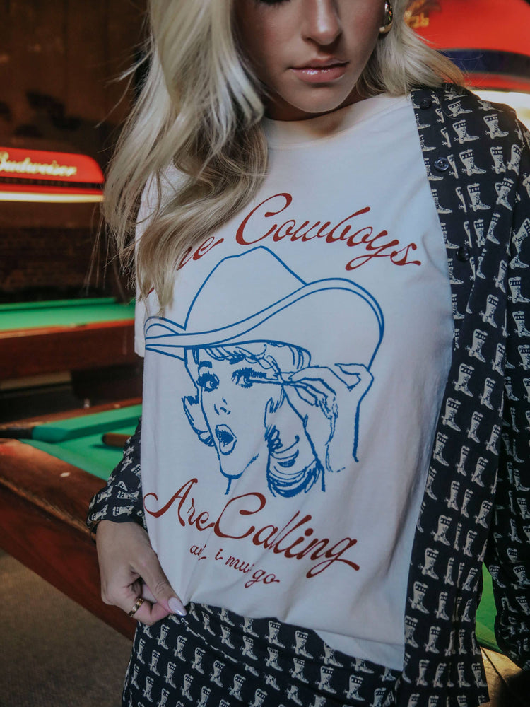 
                  
                    Load image into Gallery viewer, Cowboys are Calling Tee
                  
                