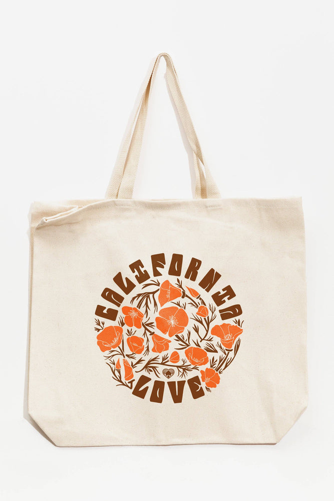 
                  
                    Load image into Gallery viewer, California Poppy Love Tote Bag
                  
                