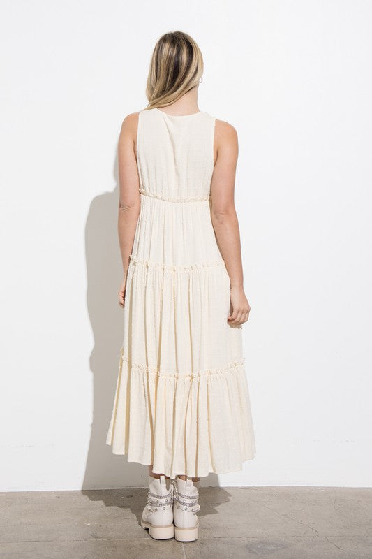 
                  
                    Load image into Gallery viewer, Tiered Ivory Dress
                  
                