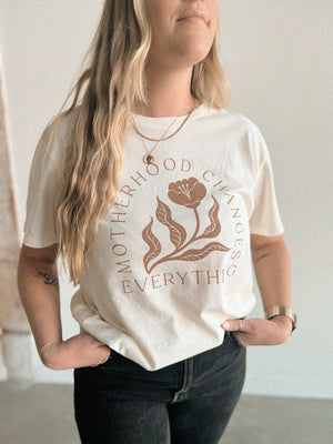 
                  
                    Load image into Gallery viewer, Motherhood Changes Everything Tee
                  
                