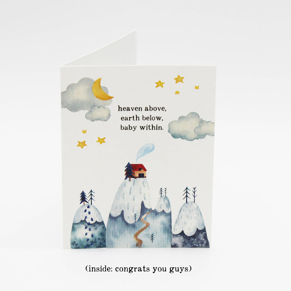 Heaven Above Baby Card