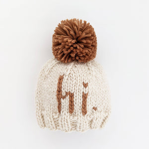 
                  
                    Load image into Gallery viewer, Hand Knit Pecan Hi. Beanie
                  
                