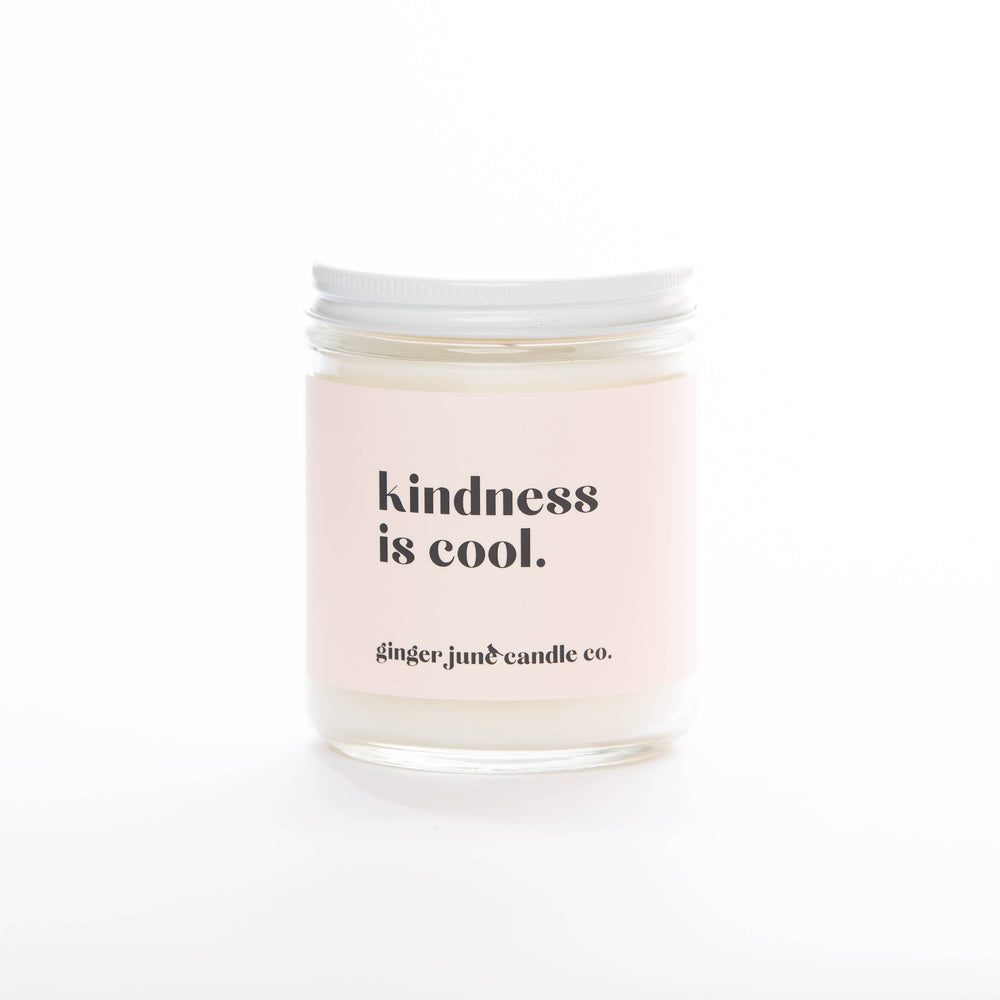 Kindness is Cool Candle - Vanilla Oak -Ginger June Candle Co.
