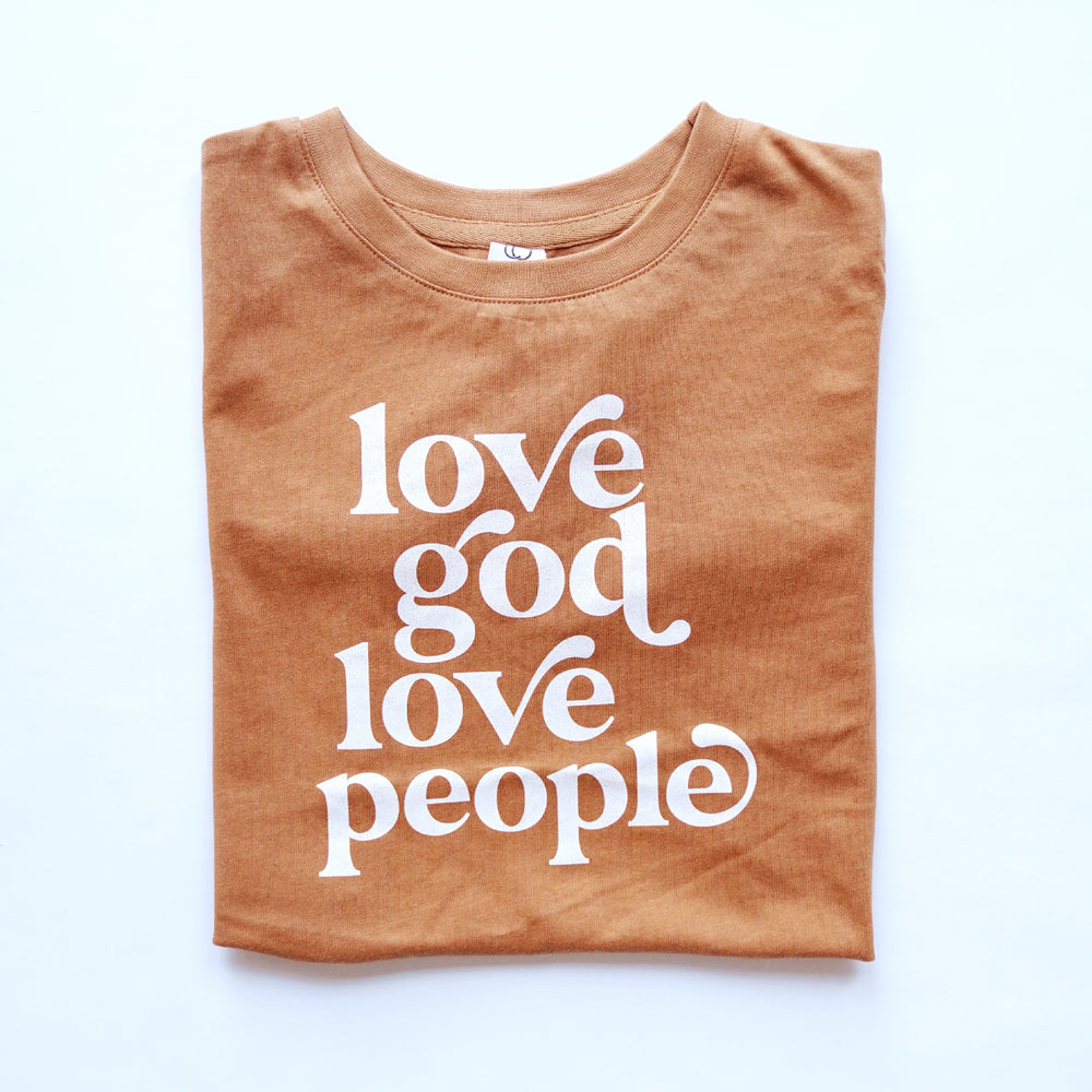 
                  
                    Load image into Gallery viewer, Love God Love People Kids Sweater
                  
                