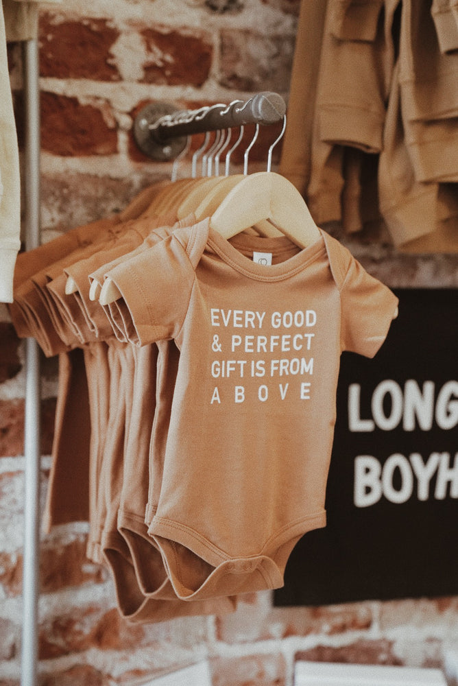 Every Good & Perfect Gift Onesie