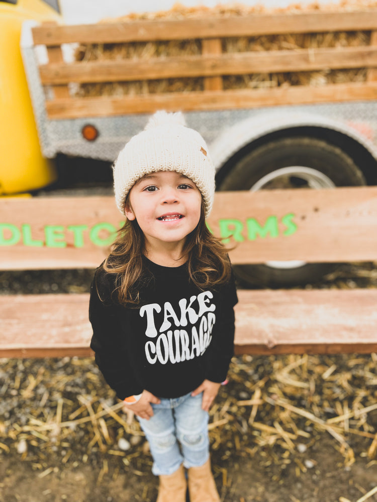
                  
                    Load image into Gallery viewer, Take Courage Kids Pullover Sweater
                  
                