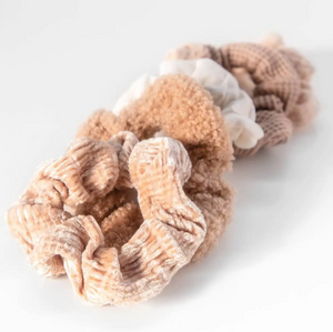 
                  
                    Load image into Gallery viewer, Assorted Textured Scrunchies - Sand
                  
                