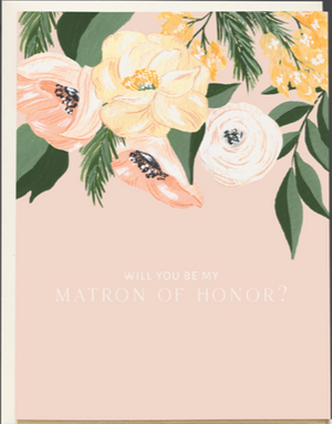 
                  
                    Load image into Gallery viewer, Matron of Honor Wedding Card - Pen + Pillar
                  
                