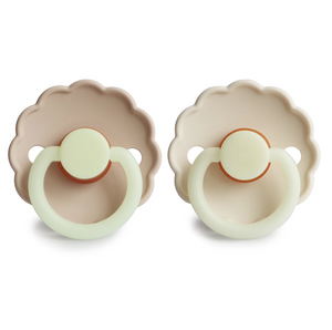 
                  
                    Load image into Gallery viewer, FRIGG Daisy Night Natural Rubber Baby Pacifier | 2-pack
                  
                