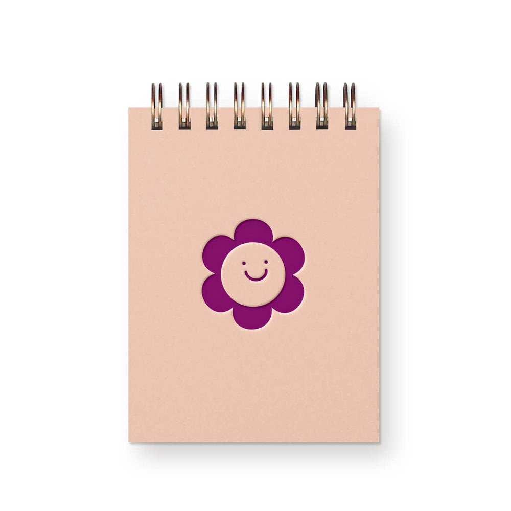 Smiling Flower Mini Jotter Notebook