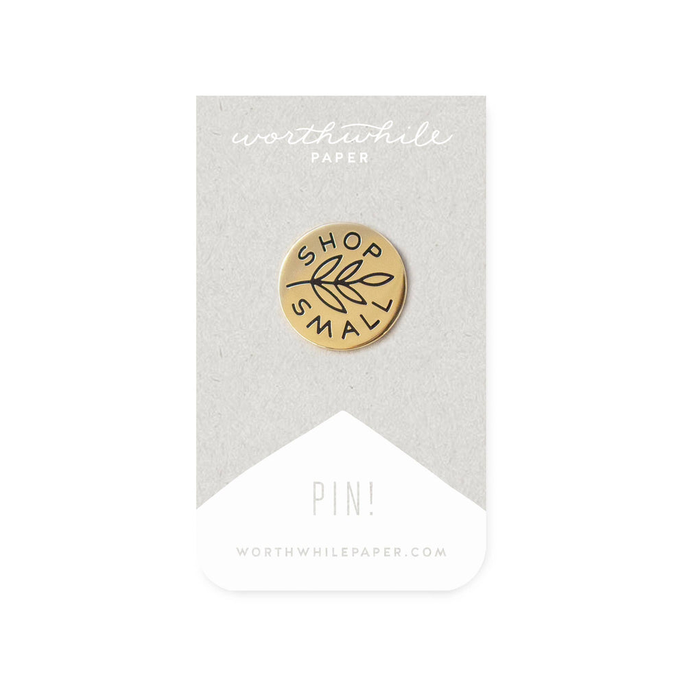 Shop Small Enamel Pin - Worthwhile Paper