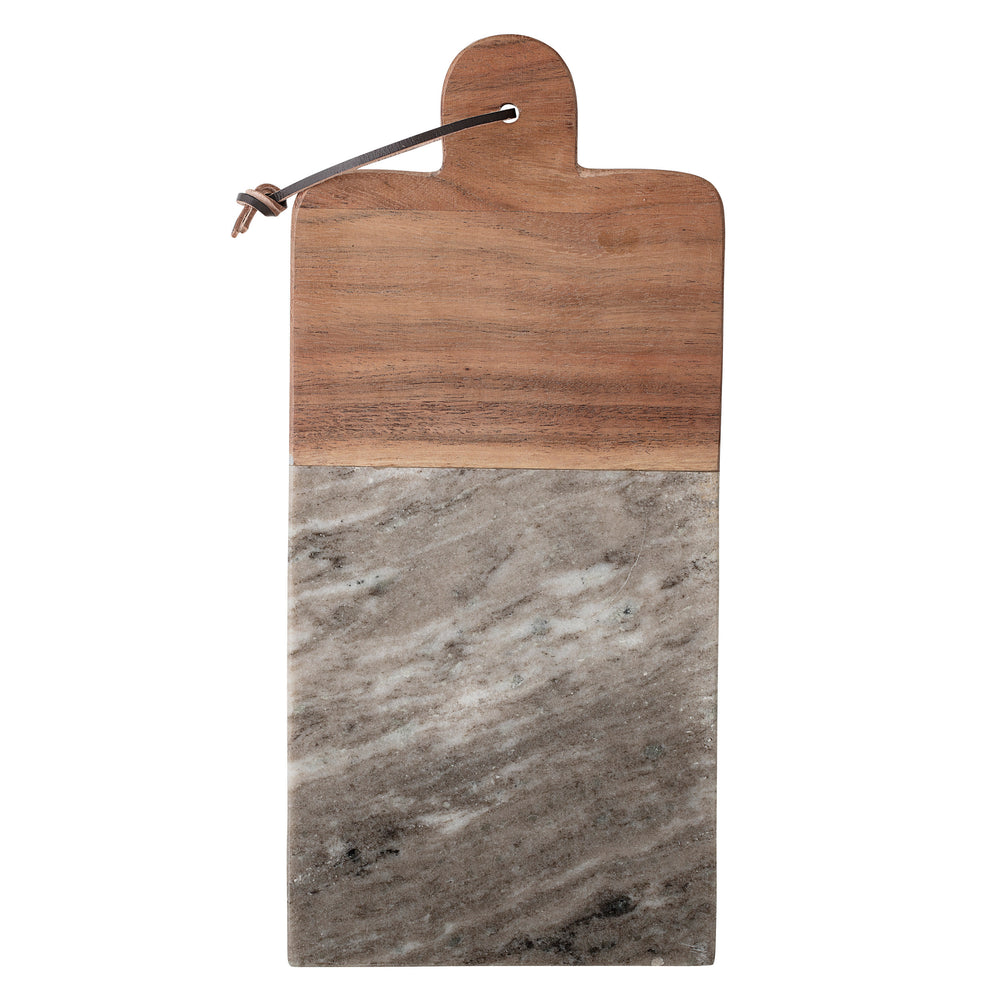 wooden + marble cutting board