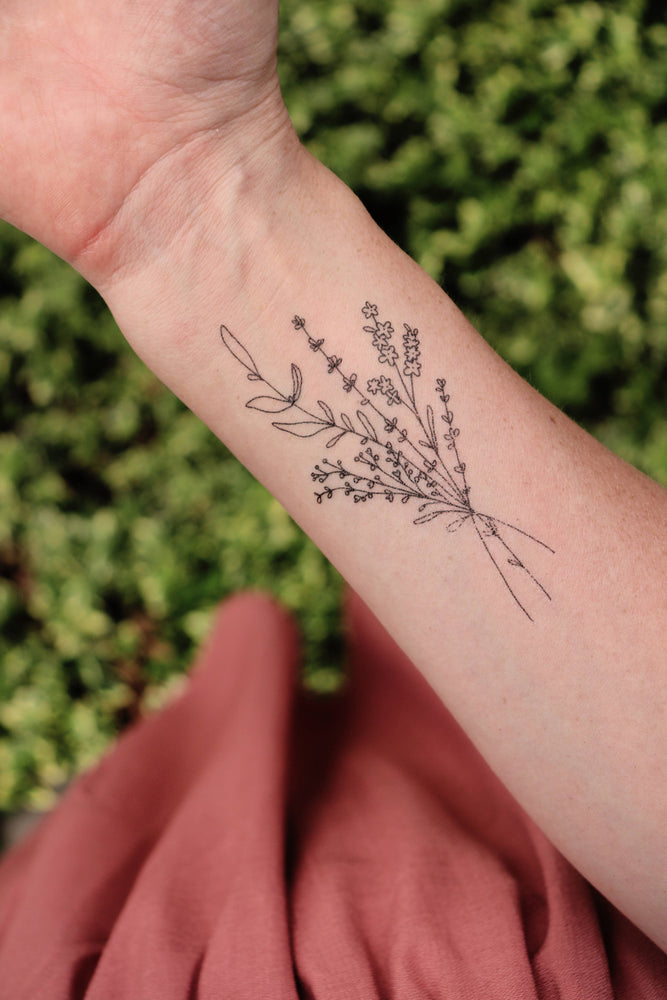 Handpicked Florals Temp Tattoo