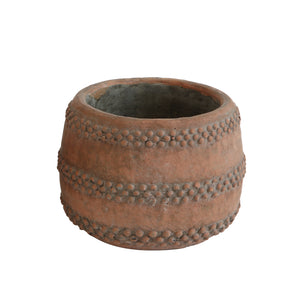 
                  
                    Load image into Gallery viewer, Terracotta dotted planter pot
                  
                