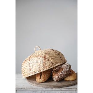 
                  
                    Load image into Gallery viewer, Hand-Woven Bamboo Food Cover with Handle
                  
                