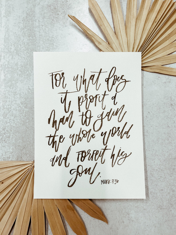 Hand Lettered Watercolor Verses - Medium Size