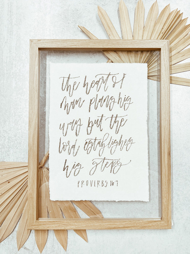 
                  
                    Load image into Gallery viewer, Framed Hand Lettered Watercolor Verses - Medium Size
                  
                