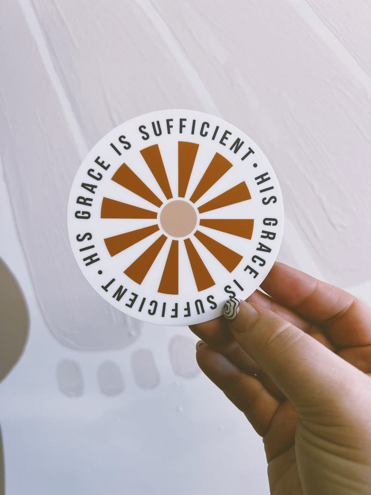 His Grace is Sufficient Sticker